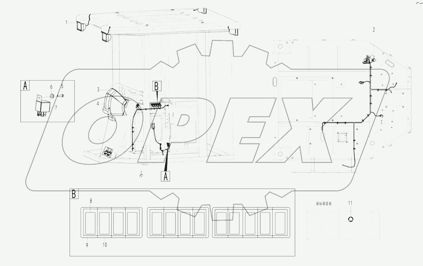 Electrical assembly-cab