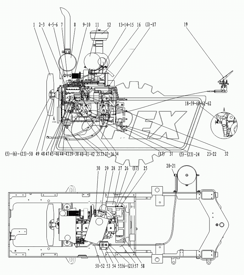 DIESEL ENGINE ASSEMBLY