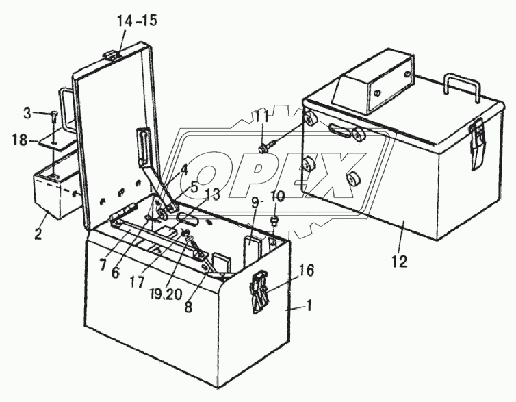 BATTERY CASE ASSEMBLY