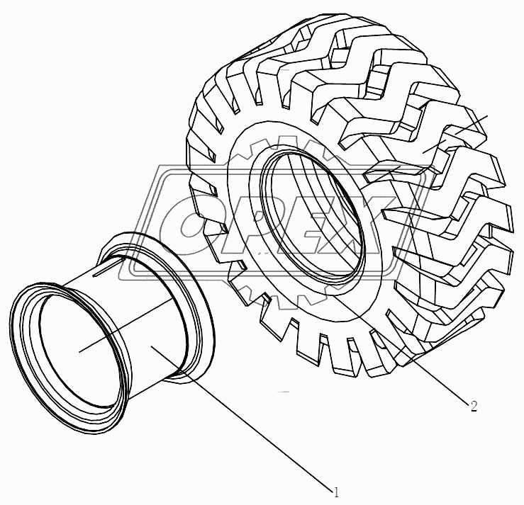 RIM AND TYRE ASSEMBLY