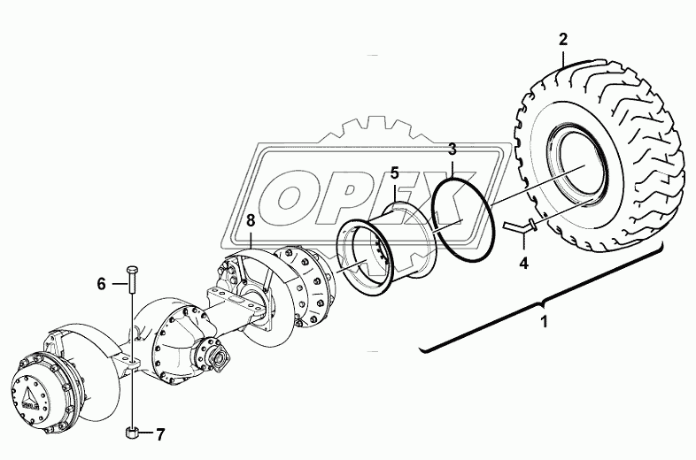 Front axle 1