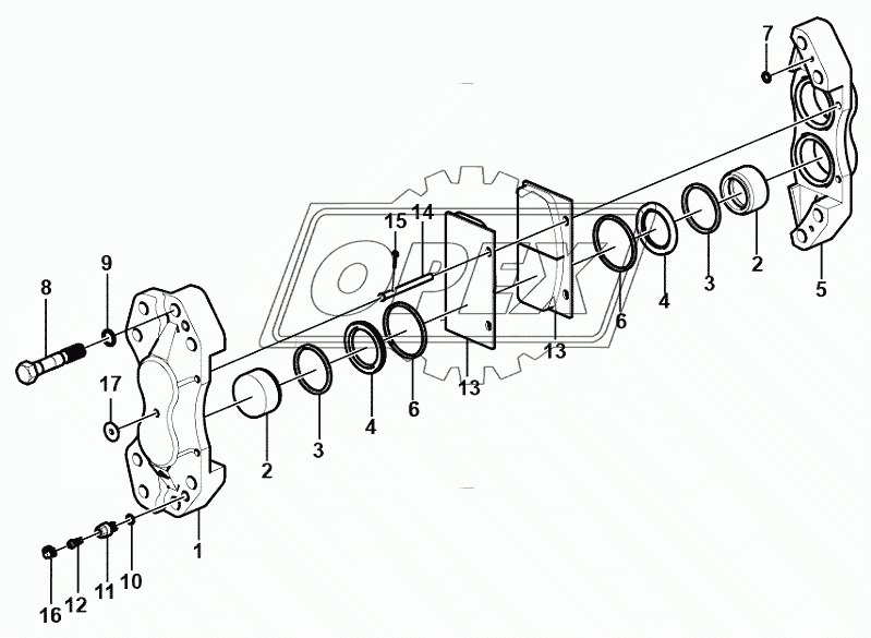 Brake caliper assembly (371104)