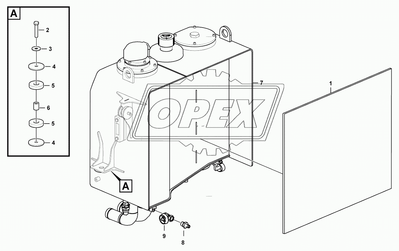 Hydraulic oil tank system