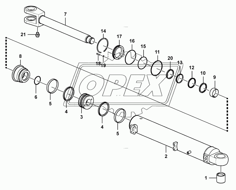 Lifting cylinder (371401)