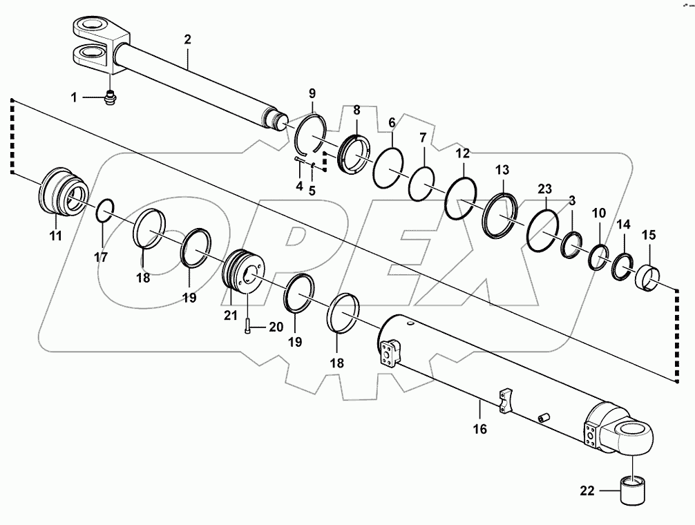 Lifting cylinder (371368)