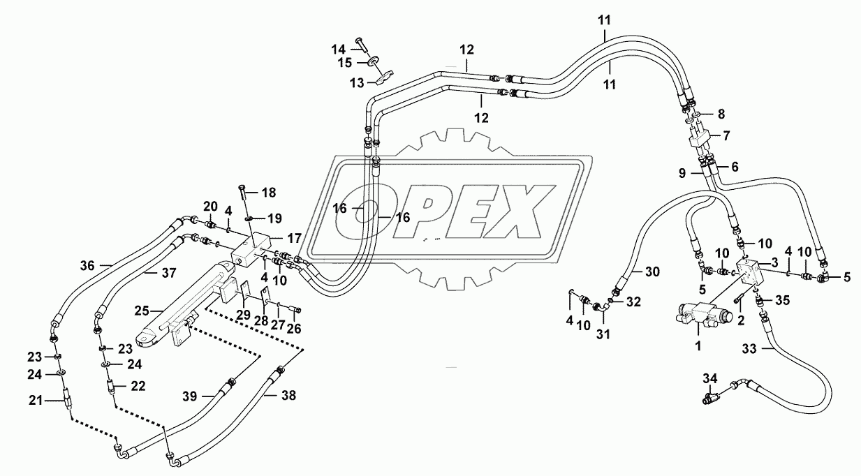 Quick-change equipment hydraulic system