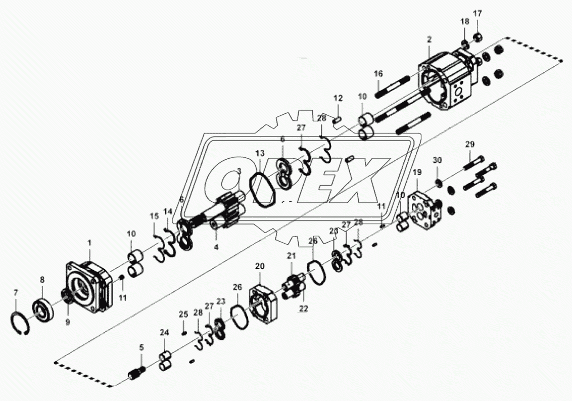 Steering pump assembly (120104)