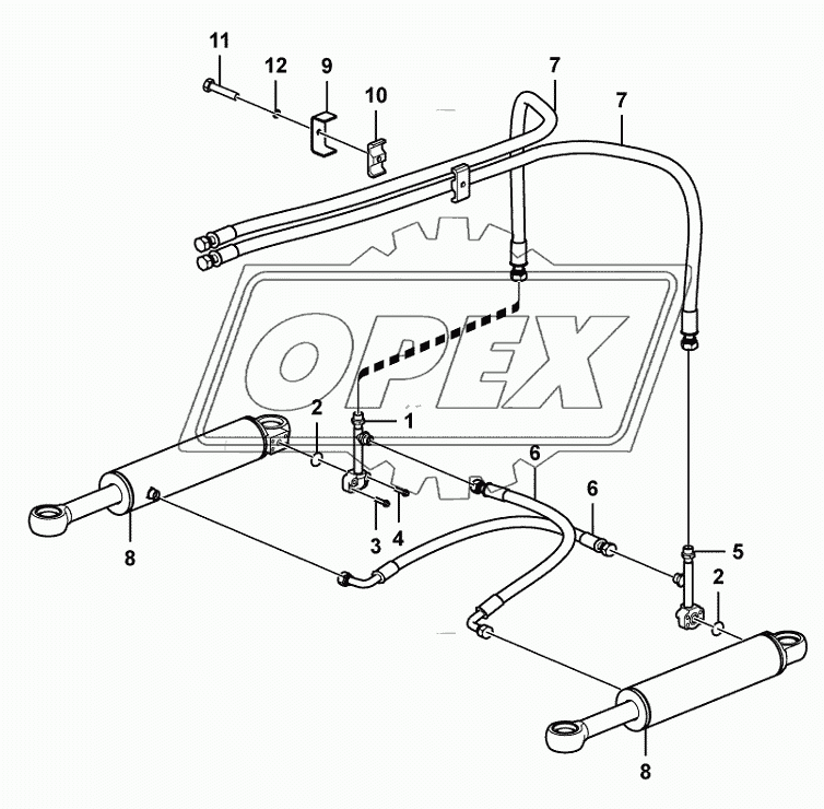 Steering cylinder assembly