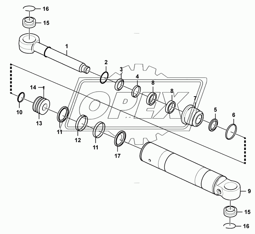 Steering cylinder assembly (371368)