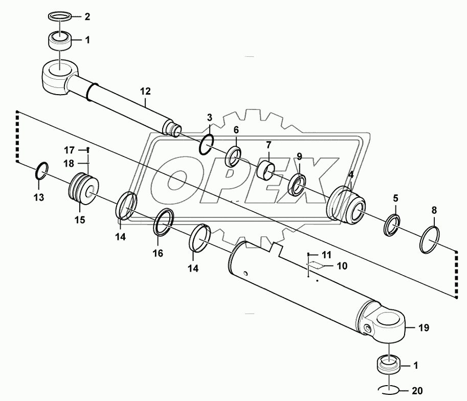 Steering cylinder assembly (371401)