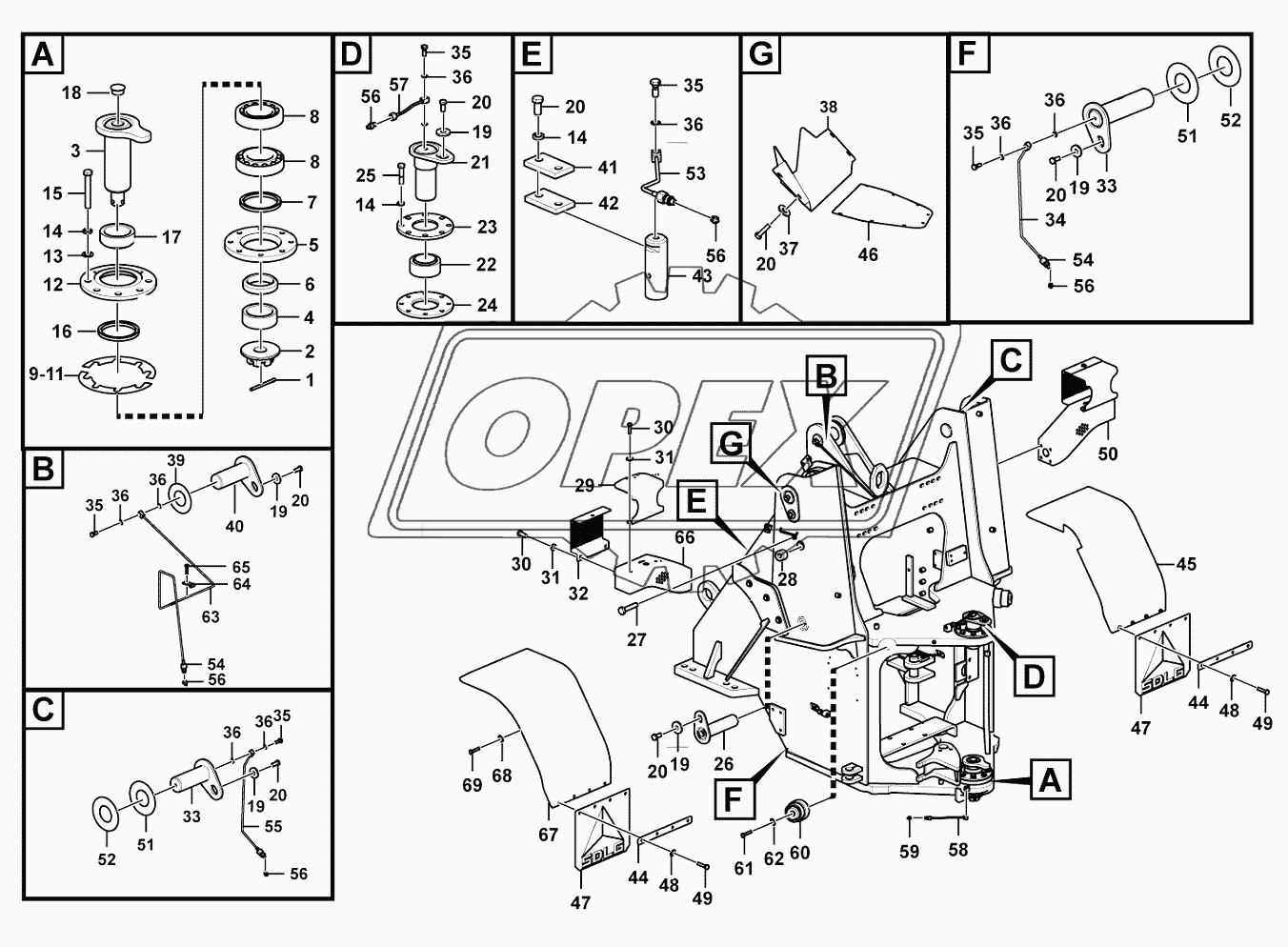 Front frame accessory