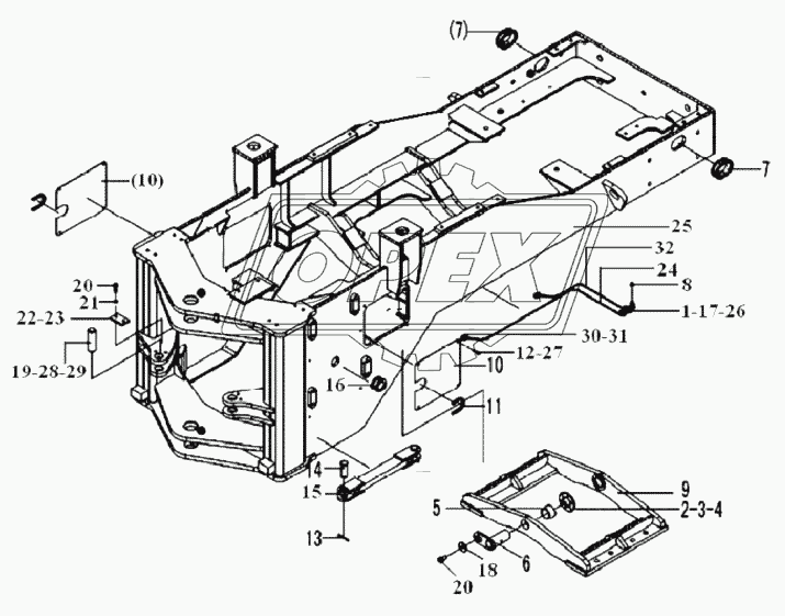 REAR FRAME ASSEMBLY