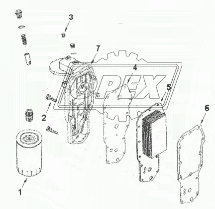 Cooler,Engine oil LC 9020ZZ