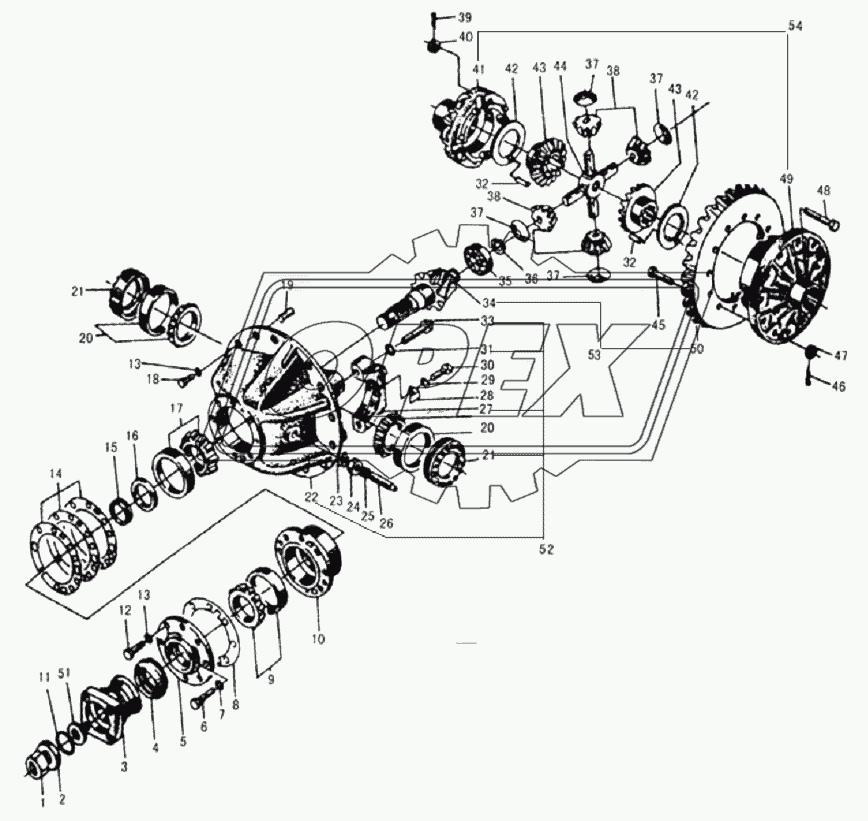 RONT AXLE MAIN DRIVE ASSEMBLY