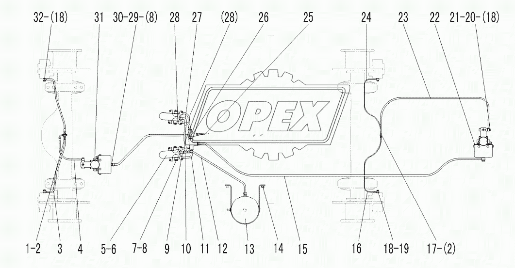 SERVICE BRAKE ASSEMBLY