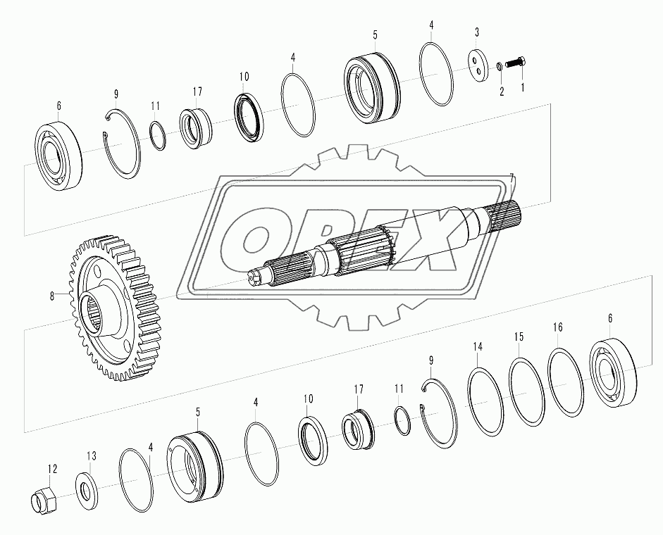 Output shaft assembly