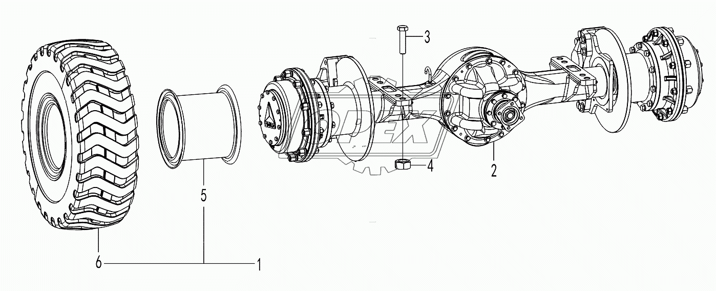 Rear axle assembly