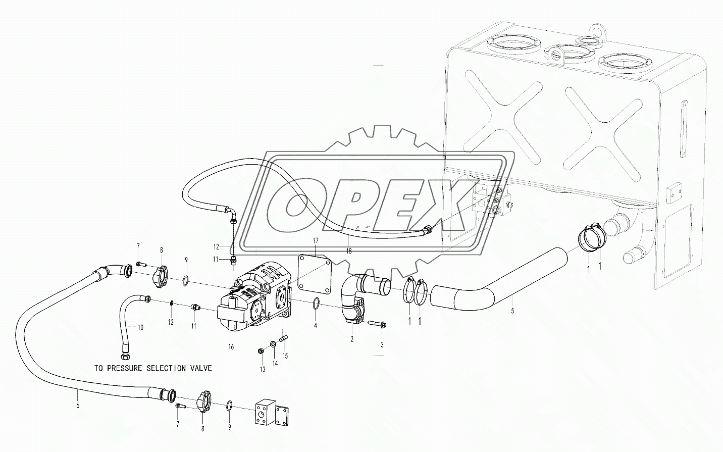 Working pump assembly