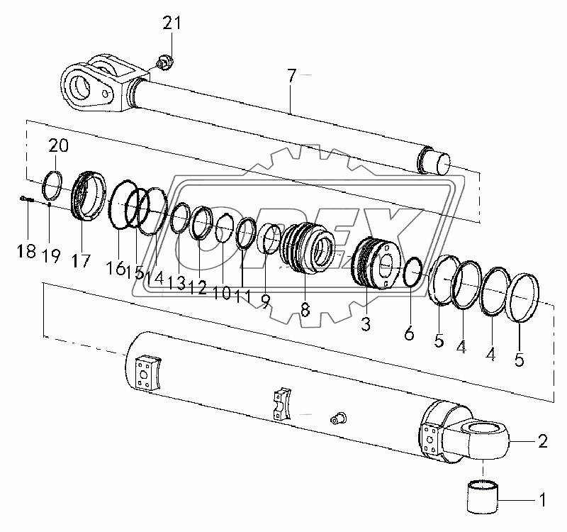 Lift arm cylinder (371401)