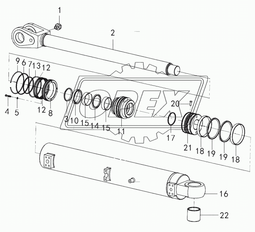 Lifting cylinder (371368)