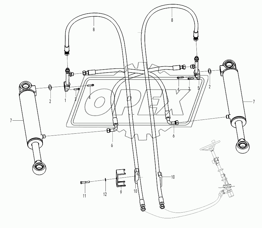 Steering cylinder assembly