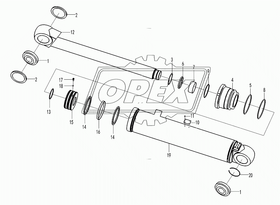 Steering cylinder (371401)