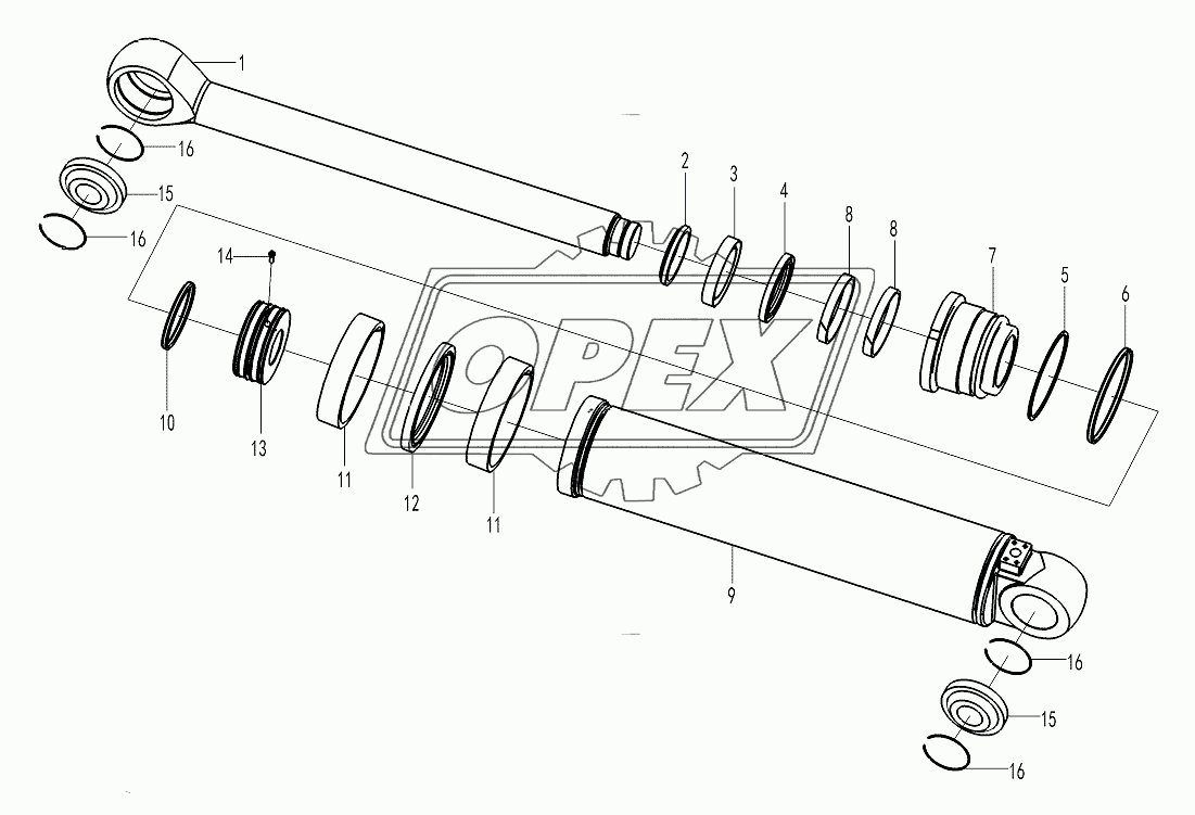 Steering cylinder (371368)