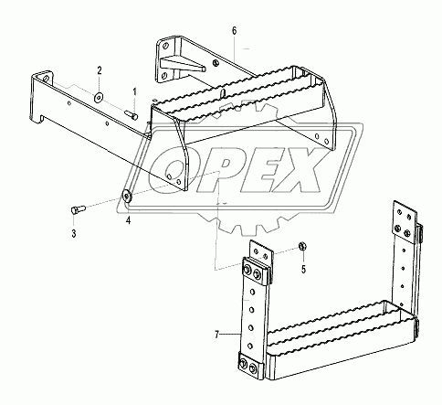 Down ladder assembly