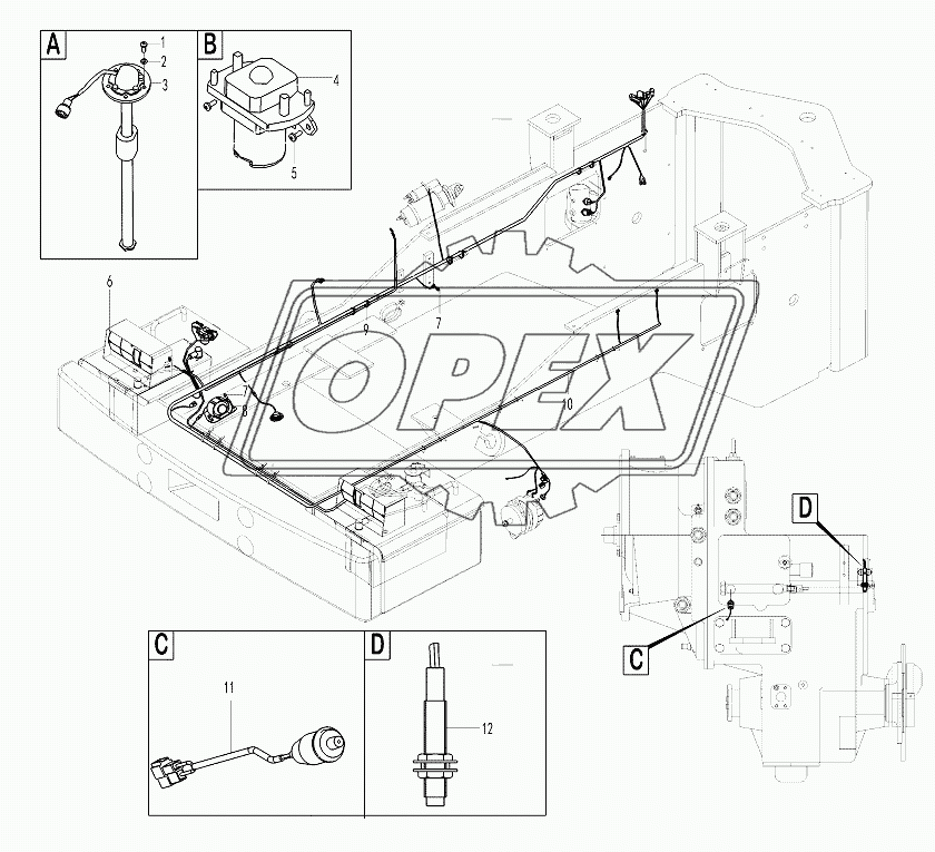 Electrical assembly-rear frame
