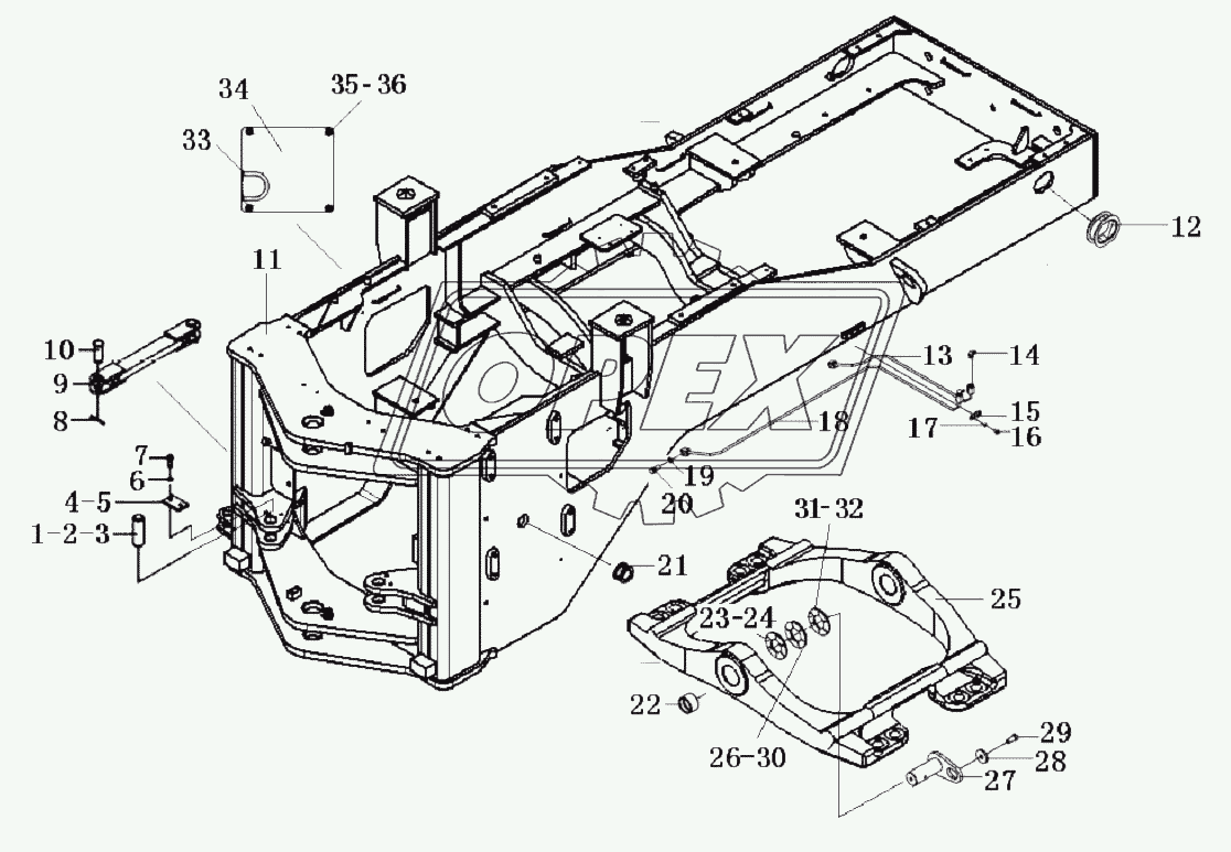 REAR FRAME AND ACCESSORIES