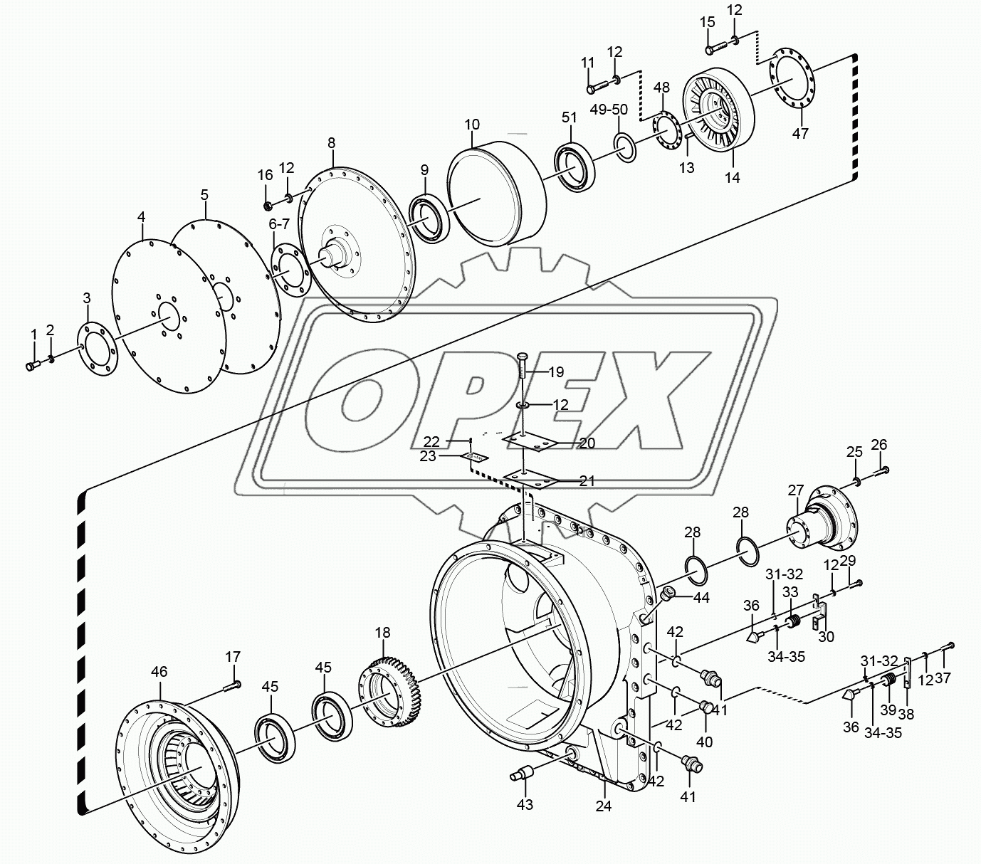 YJSW315-8A Torque converter assembly