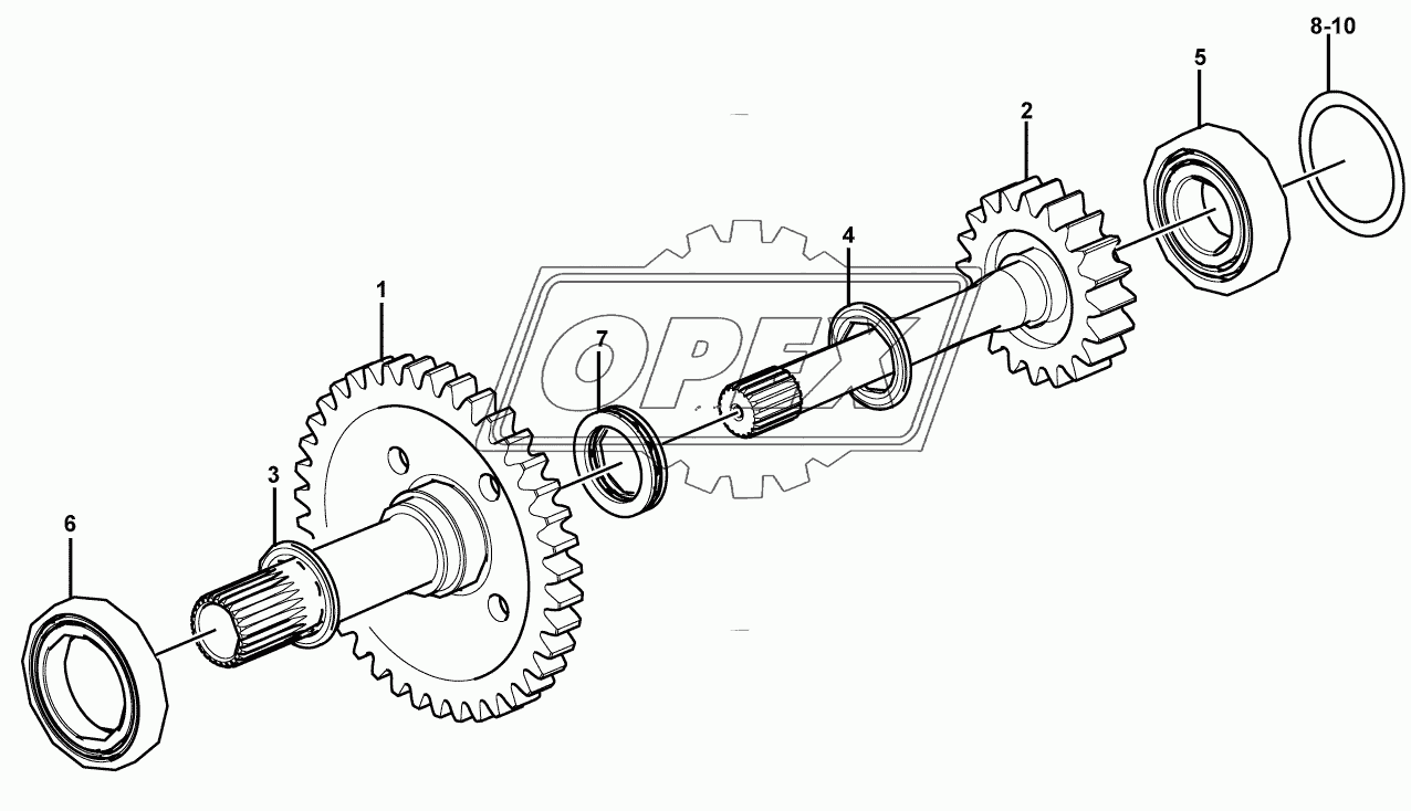 Shaft and clutch assembly 2