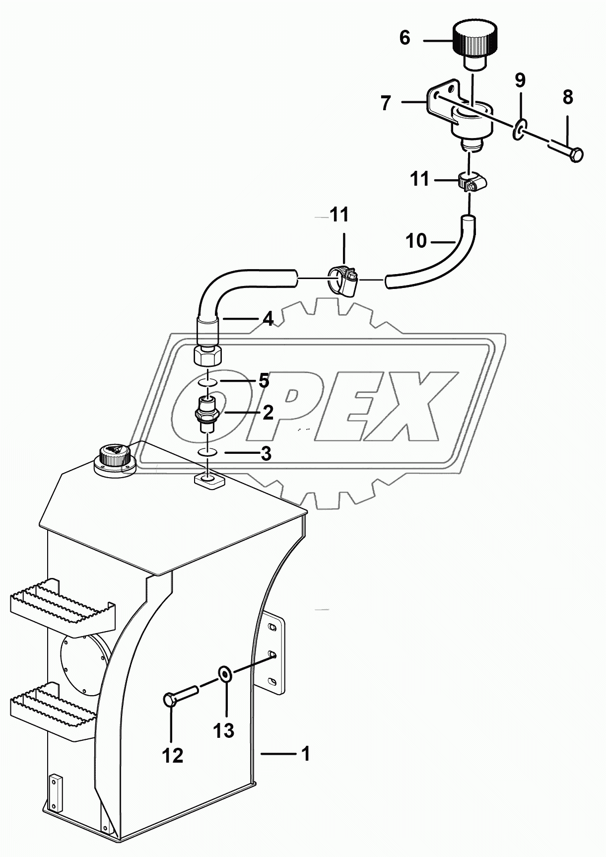 Hydraulic fluid tank 1