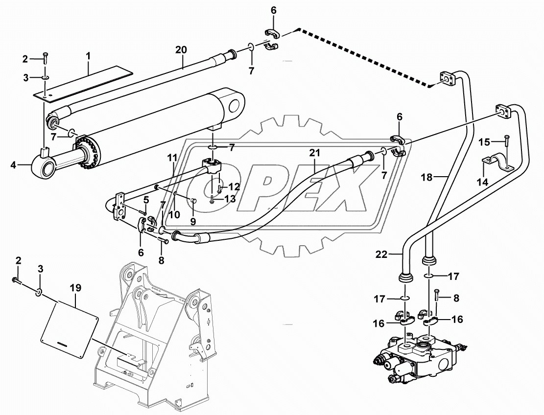 Tilt cylinder system