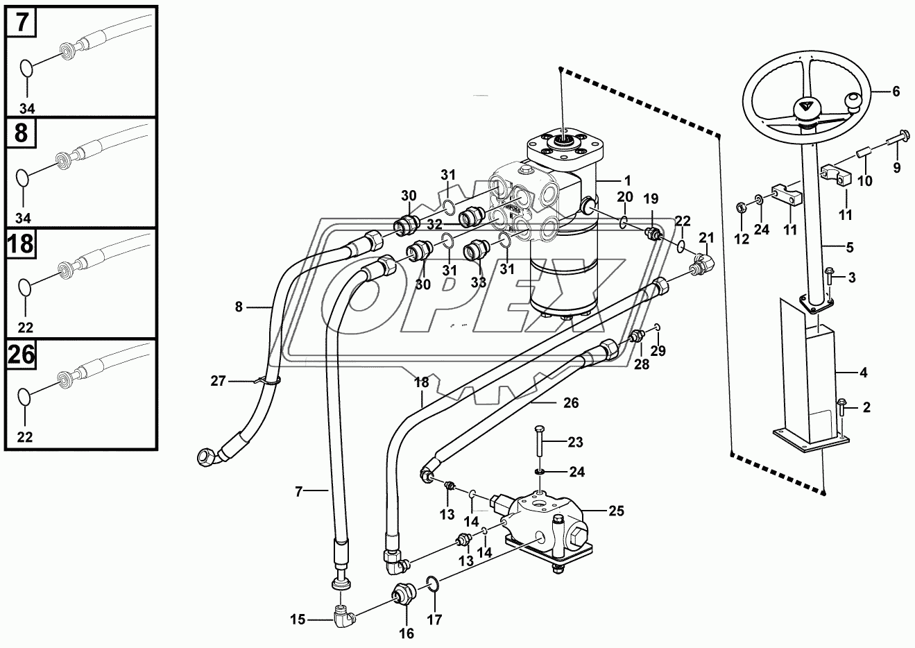 Steering gear assembly