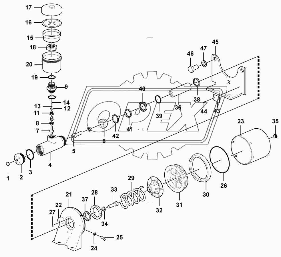 (46455) Pneumatic cylinder