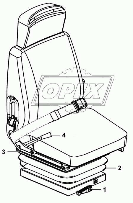 (321013) Driver seat assembly