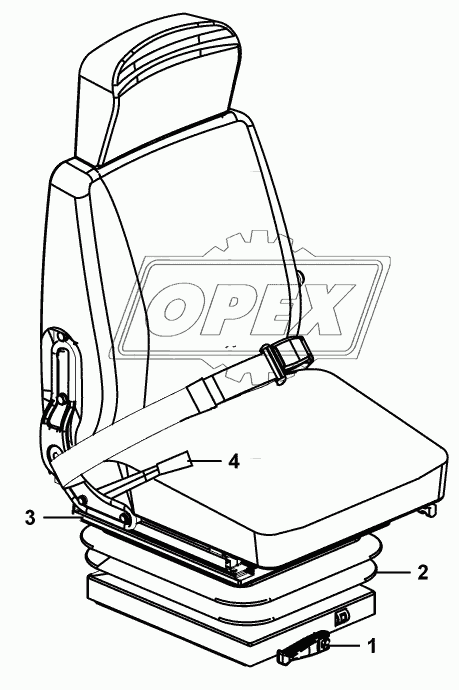 (331002) Driver seat assembly