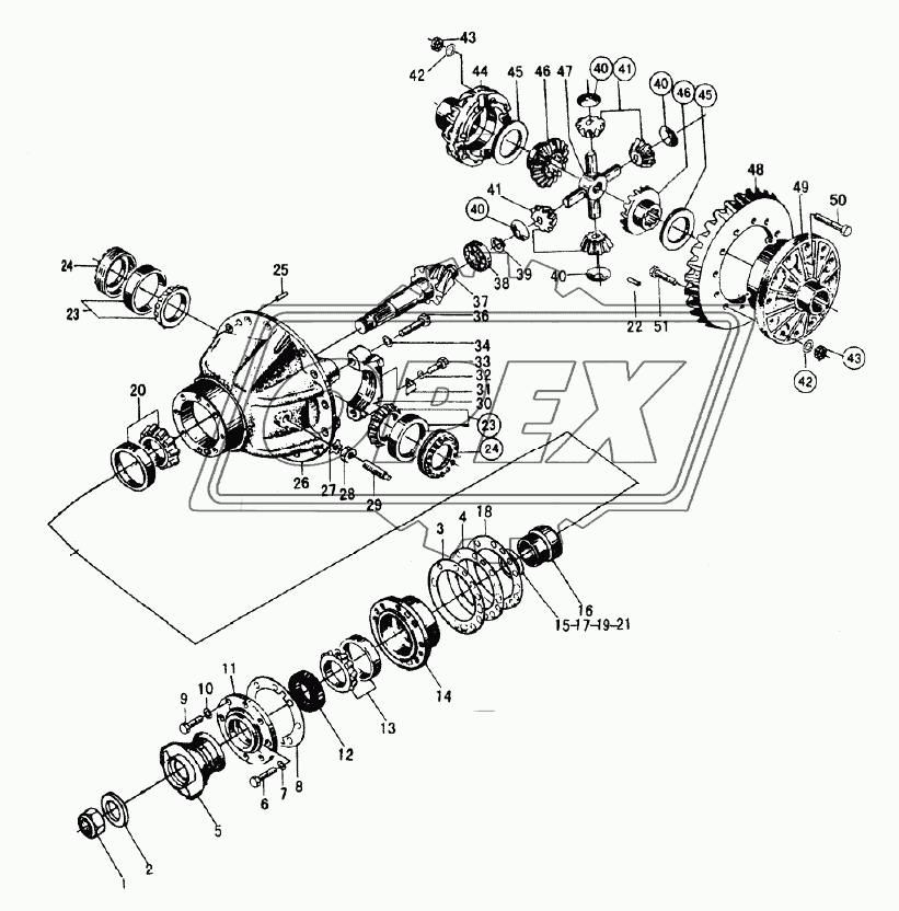 LG9530E3 FRONT AXLE MAIN DRIVE ASSY