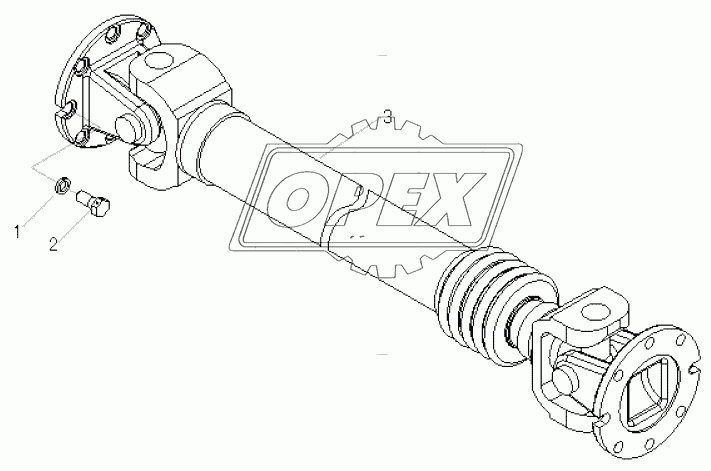 LG9530E7 FRONT DRIVE SHAFT