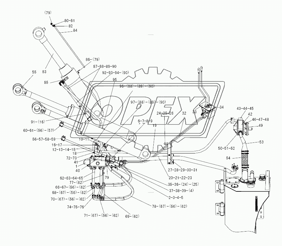 LG9530F1-4 IMPLEMENT HYDRAULIC SYSTEM