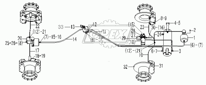 LG9530J1 SERVICE BRAKE SYSTEM