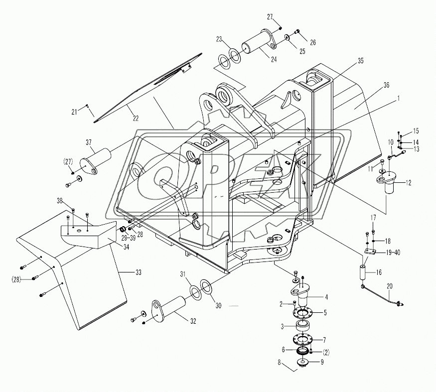 LG9530K1 FRONT FRAME