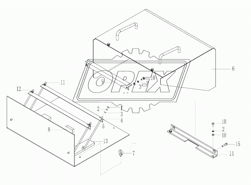 LG9530M5 LEFT BATTERY CASE