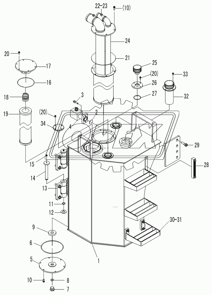 HYDRAULIC TANK ASSEMBLY