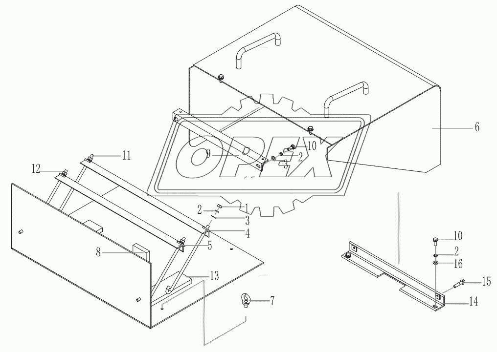 LEFT BATTERY CASE