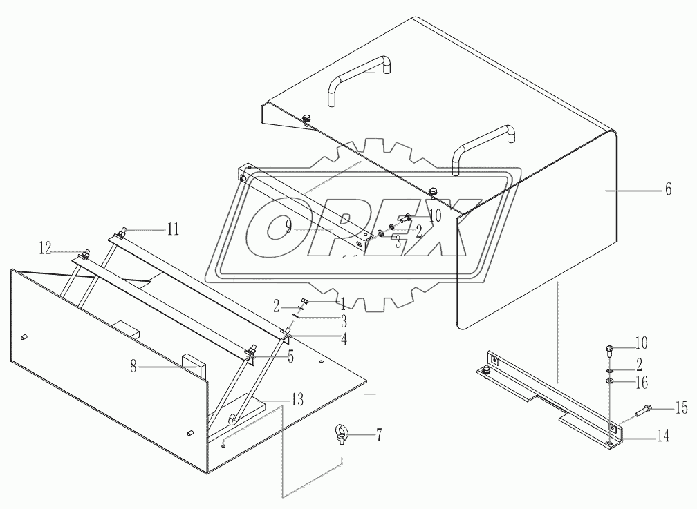 RIGHT BATTERY CASE