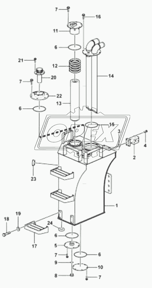 Hydraulic oil tank system 2