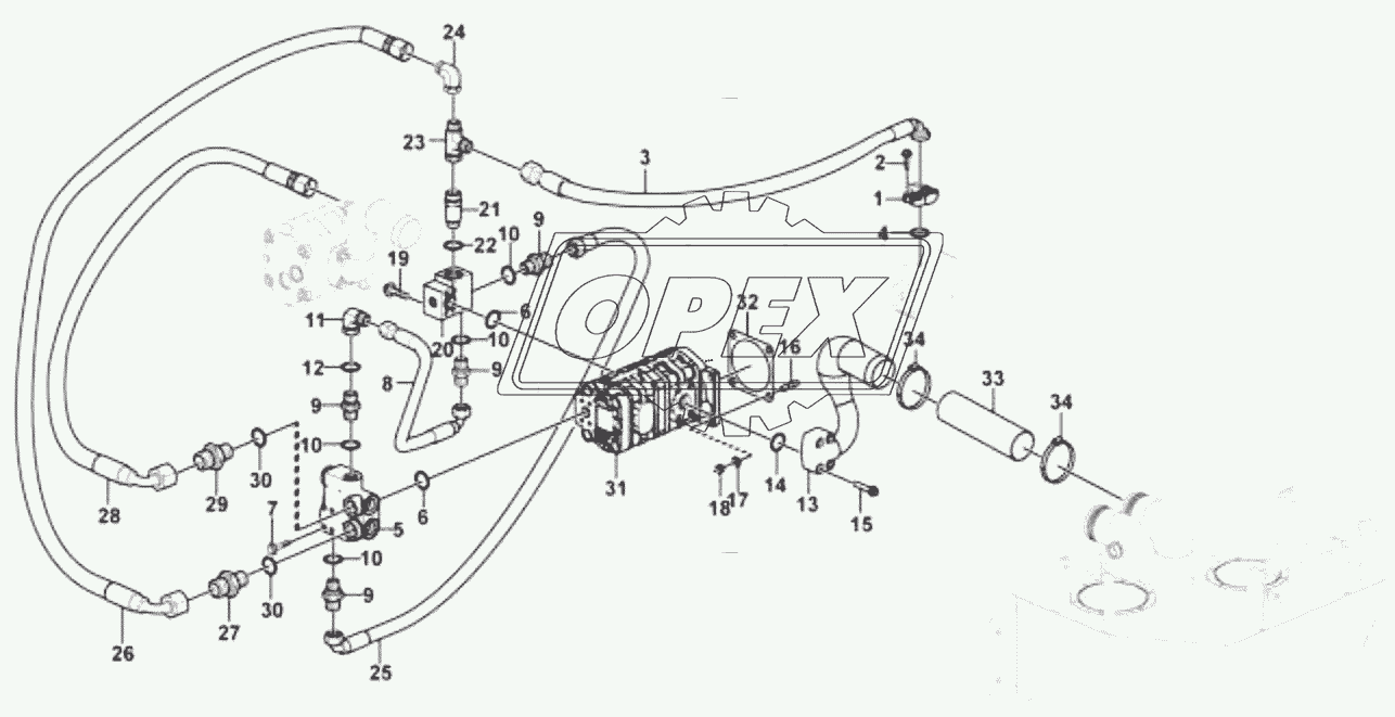 Steering pump assembiy