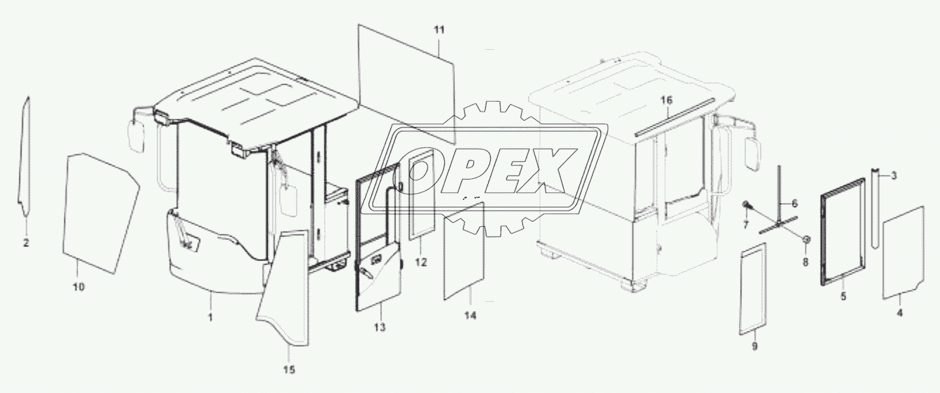 Cab framework assembly